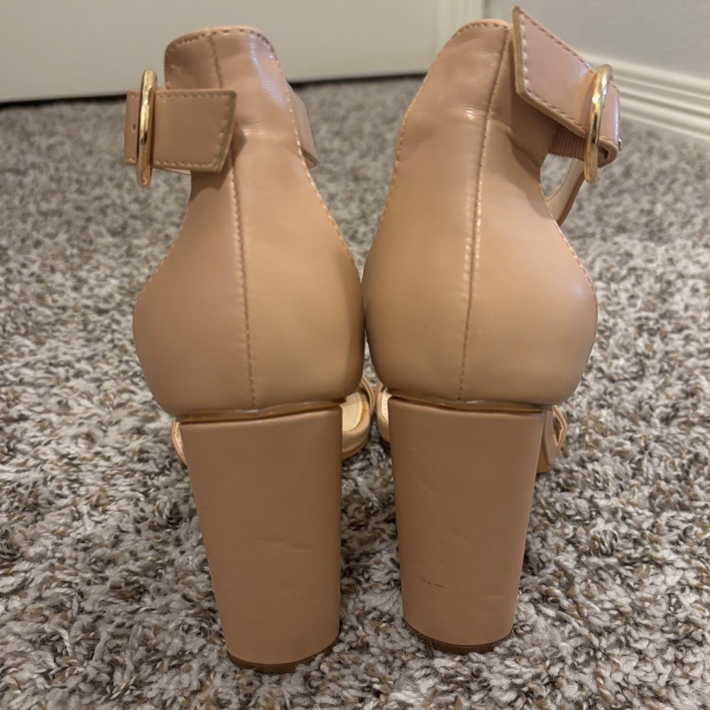 Lulus Kamali Light Nude Ankle Strap Heels - Picture 8 of 12